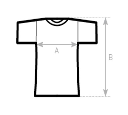 Tabuľka veľkostí mužských tričiek