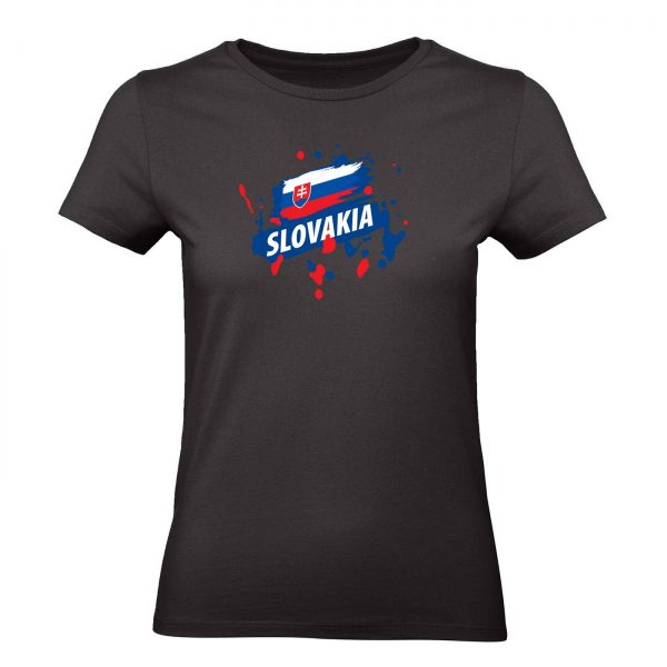 Ženské tričko - Slovakia s fľakmi