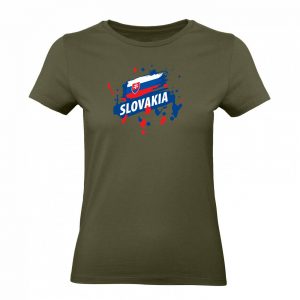 Ženské tričko - Slovakia s fľakmi