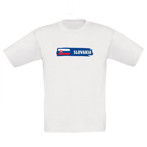 Detské tričko -Slovakia s vlajkou