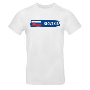 Mužské tričko - Slovakia s vlajkou