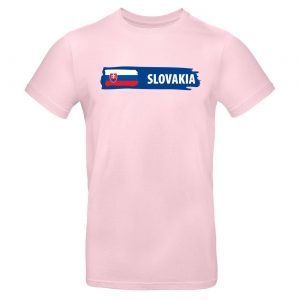 Mužské tričko - Slovakia s vlajkou