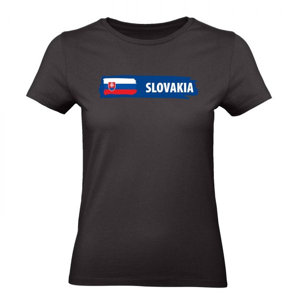 Ženské tričko - Slovakia s vlajkou