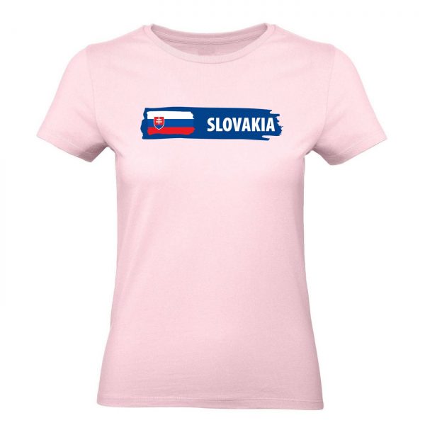 Ženské tričko - Slovakia s vlajkou