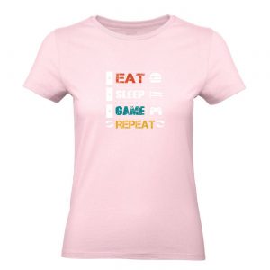 Ženské tričko - Eat Sleep Game Repeat