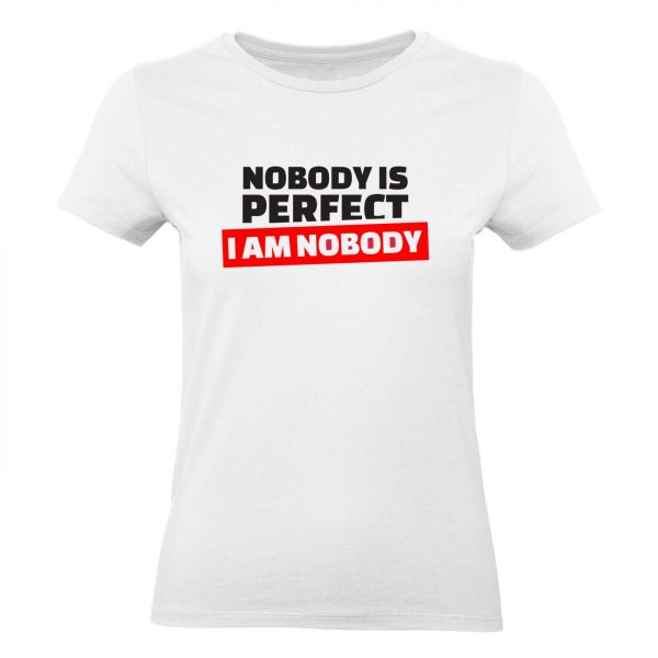 Nobody is perfect, i am nobody