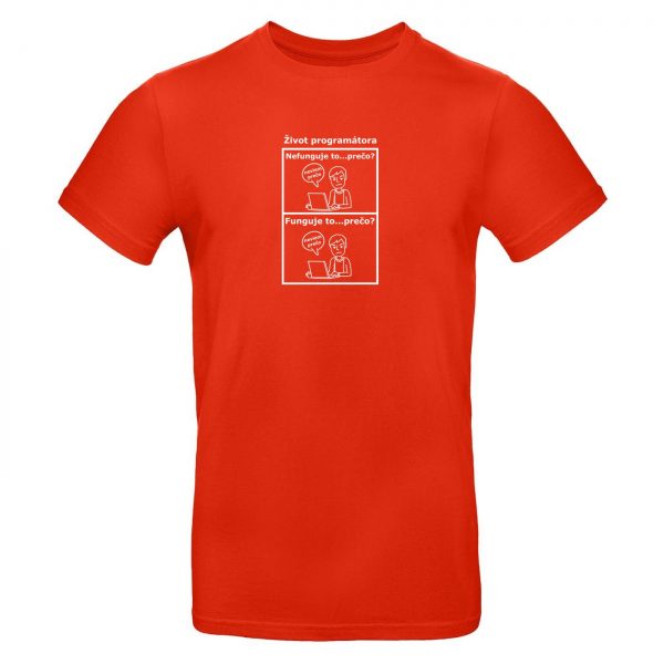 Mužské tričko - Život programátora