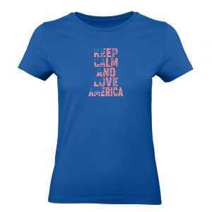 Ženské tričko - Keep calm and love America