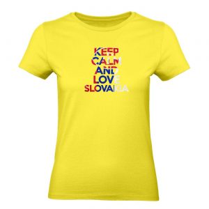 Ženské tričko - Keep calm and love slovakia