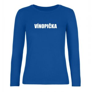 Ženské tričko s dlhým rukávom - Vínopička