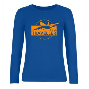 Ženské tričko s dlhým rukávom - I am a Traveller