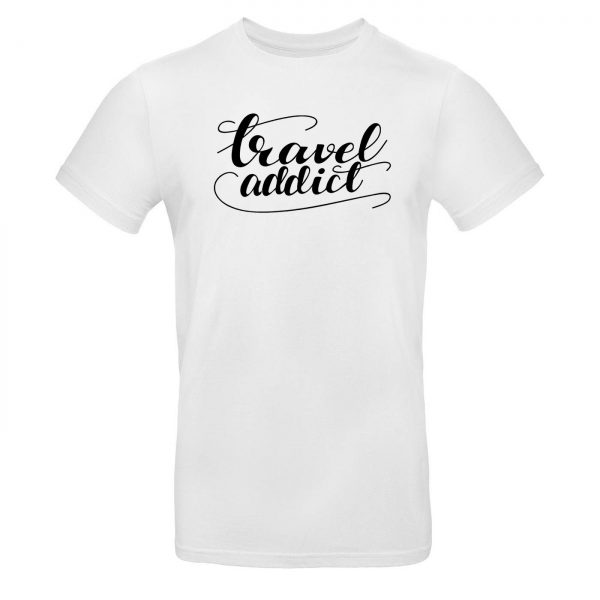 muzske tričko - Travel addict