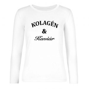 Ženské tričko s dlhým rukávom - Kolagén & Kaviár