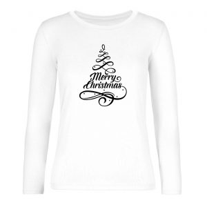 Ženské tričko s dlhým rukávom - Merry Xmass