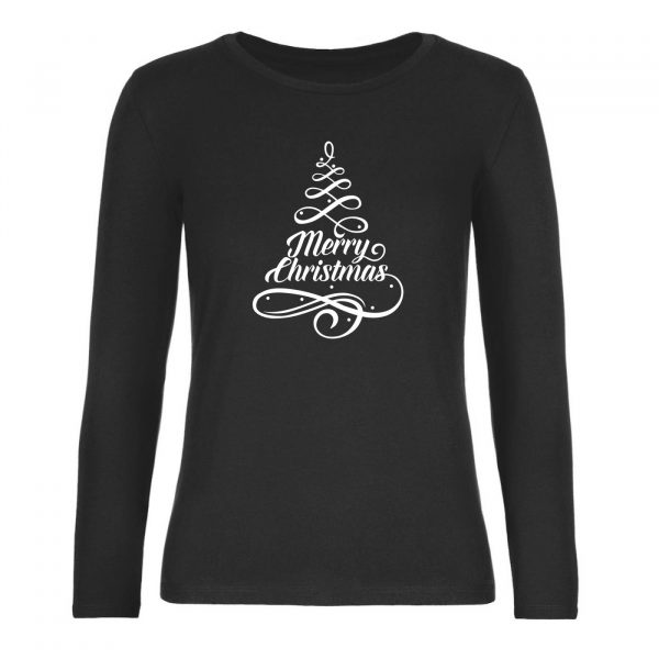 Ženské tričko s dlhým rukávom - Merry Xmass