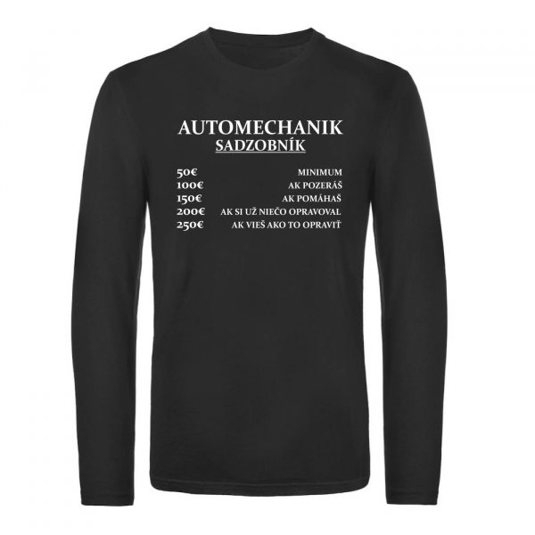 Mužské tričko s dlhým rukávom - Automechanik