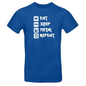 Mužské tričko - Eat, sleep, metal, repeat