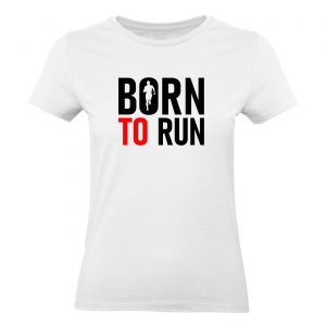 tričko s potlačou Born to run. Zapoť sa v posilke a maj pri tom aj štýl. Tričká v 7 farbách zo 100% bavlny!