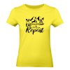 Ženské tričko - Eat, sleep, camp, repeat