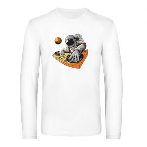 Mužské tričko s dlhým rukávom - Astronaut DJ