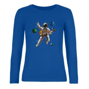 Ženské tričko s dlhým rukávom - Astronaut gitarista