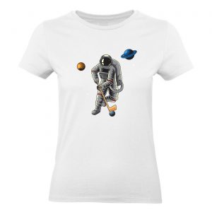 Ženské tričko - Astronaut hokejista