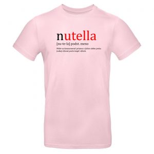 Mužské tričko - NUTELLA - Môže sa konzumovať priamo z lyžice