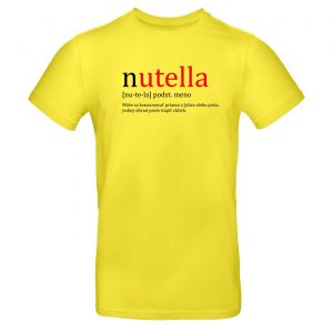 Mužské tričko - NUTELLA - Môže sa konzumovať priamo z lyžice