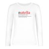 Mužské tričko s dlhým rukávom - NUTELLA - Môže sa konzumovať priamo z lyžice