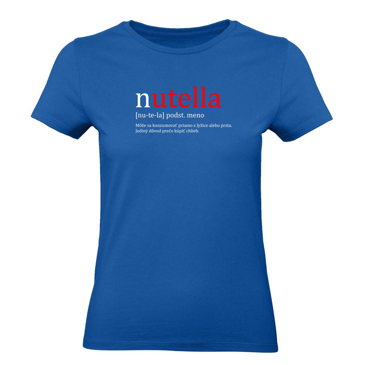Ženské tričko - NUTELLA - Môže sa konzumovať priamo z lyžice
